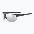 Sluneční brýle UVEX Axos Set black matt/mirror silver/clear