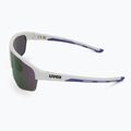 Sluneční brýle UVEX Axos Set white matt/mirror purple/clear 5