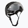 Cyklistická helma UVEX Stride Visor black matt/litemirror silver 9