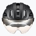 Cyklistická helma UVEX Stride Visor black matt/litemirror silver 2