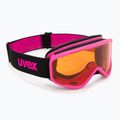 Dětské lyžařské brýle UVEX Speedy Nova Jr pink/lasergold