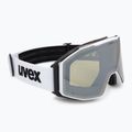 Lyžařské brýle UVEX Gravity FM white matt/mirror silver/green/clear