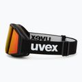 Lyžařské brýle UVEX Gravity FM matte black/mirror red/orange/clear 4