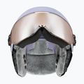 Dětská lyžařská helma UVEX Rocket Visor Jr cool lavender abstract matt/mirror silver/laser gold 3