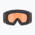 Dětské lyžařské brýle UVEX Pwdr LG Jr black matt/orange/clear 3