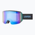 Lyžařské brýle Uvex Lace Attract FM black matt/mirror blue 6