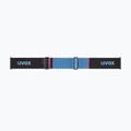 Lyžařské brýle Uvex Lace Attract FM black matt/mirror blue 10