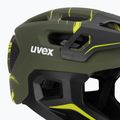 Dětská cyklistická helma UVEX React Fullface Jr dark olive matt 7