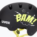 Dětská helma UVEX Kid 4 Style bam black/lime matt 7