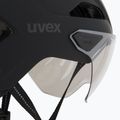 Cyklistická helma UVEX Stride Visor black matt/lite mirror silver 8