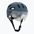 Cyklistická helma UVEX Stride Visor stone blue matt/lite mirror silver