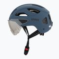 Cyklistická helma UVEX Stride Visor stone blue matt/lite mirror silver 3