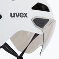 Cyklistická helma UVEX Stride Visor white matt/lite mirror silver 8