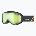 Dětské lyžařské brýle UVEX Speedy Nova FM S2 black matt/mirror green