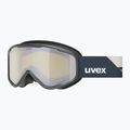 Dětské lyžařské brýle UVEX Speedy Nova FM S2 black matt/mirror silver