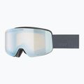 Dětské lyžařské brýle UVEX Pwdr FM Jr S2 black matt/mirror sapphire