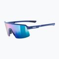 Dětské sluneční brýle UVEX Dyrt Jr blue matt/mirror green