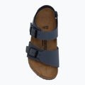 Dětské sandály BIRKENSTOCK New York Birkibuc Narrow navy 5