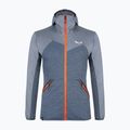Pánská fleecová mikina Salewa Puez Melange PL FZ Hoody modrá 00-0000027386 4