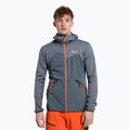 Pánská fleecová mikina Salewa Puez Melange PL FZ Hoody modrá 00-0000027386