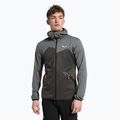Salewa pánská fleecová mikina Puez Melange PL FZ Hoody šedá 00-0000027386