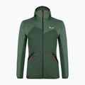 Pánská fleecová mikina Salewa Puez Melange PL FZ Hoody zelená 00-0000027386