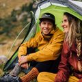 Pánské trekingové ponožky Salewa MTN TRN Sal. AM Crew šedohnědé 00-0000069029 11