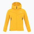 Salewa dětská fleecová mikina Agner Melange PL FZ Hoody žlutá 00-0000027768