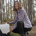 Dámská košile Salewa Fanes Flannel 5PL zephyr/navy blazer 5