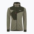 Pánská trekingová mikina Salewa Puez 2 Dry Hood FZ dark olive melange