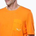 Pánské trekové tričko Salewa Agner Hemp/Dst turmeric 4