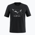 Pánské tričko Salewa Eagle Geometric black out