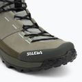 Pánské trekové boty Salewa Puez Leather Mid Ptx shadow / dark olive 7