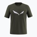 Pánské tričko Salewa Solidlogo Dry dark olive