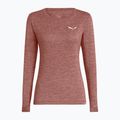 Dámské trekingové tričko Longsleeve Salewa Puez Melange Dry desert pink melange