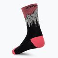 Ponožky DYNAFIT Traverse Crew black out ultra coral/6a10 2