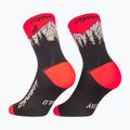Lyžařské ponožky DYNAFIT Traverse Mid black out ultra coral/6a10