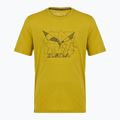 Pánské tričko na lezení Salewa Eagle Geometric olive oil