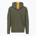 Pánská mikina Alpha Industries Red Stripe Hoodie dark green 2