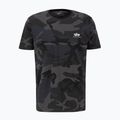 Pánské tričko Alpha Industries Basic Small Logo Camo Black T-Shirt 4