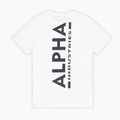 Pánské tričko Alpha Industries Backprint white 9