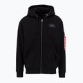 Pánská mikina Alpha Industries Back Print Zip black