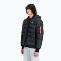 Pánská bunda Alpha Industries Hooded Puffer Faux Down black