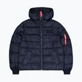 Pánská bunda Alpha Industries Hooded Puffer Faux Down rep.blue 5