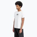 Pánské tričko Alpha Industries Basic Mid Logo T-shirt white 4