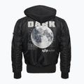 Pánská bunda  Alpha Industries MA-1 VF Hood Dark Side black / reflective 2