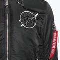 Pánská bunda  Alpha Industries MA-1 VF Hood Dark Side black / reflective 4