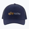 Pánská kšiltovka Alpha Industries Label Trucker rep.blue