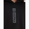 Pánská mikina Alpha Industries Puff Print Hoodie black 5