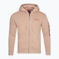 Pánská mikina Alpha Industries Back Print Zip dusty coral